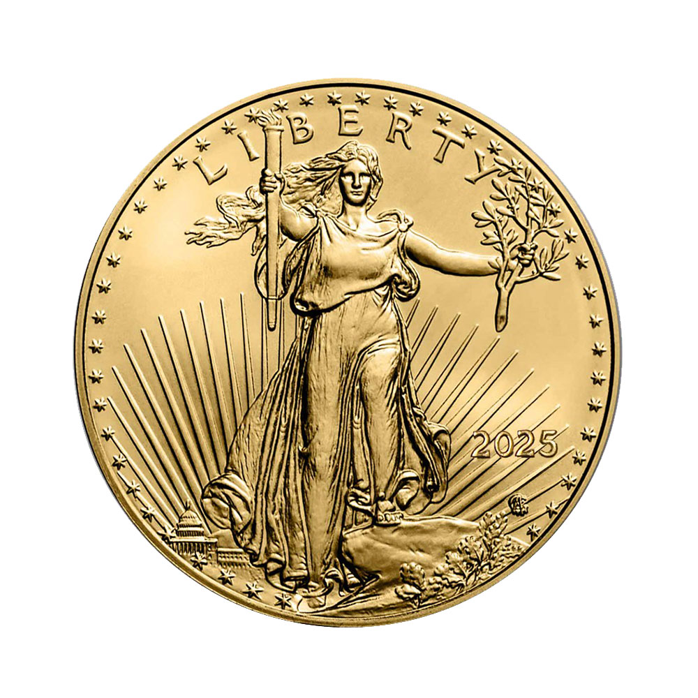 2025 1온스 아메리칸 골드 이글 불리온 주화(Coin) 50$(USD) - 22k